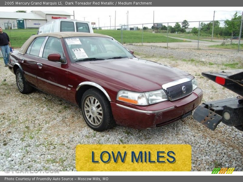 Dark Toreador Red Metallic / Medium Parchment 2005 Mercury Grand Marquis LS