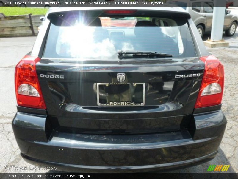 Brilliant Black Crystal Pearl / Dark Slate/Medium Graystone 2011 Dodge Caliber Mainstreet