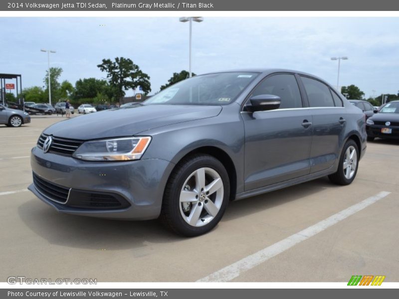 Platinum Gray Metallic / Titan Black 2014 Volkswagen Jetta TDI Sedan
