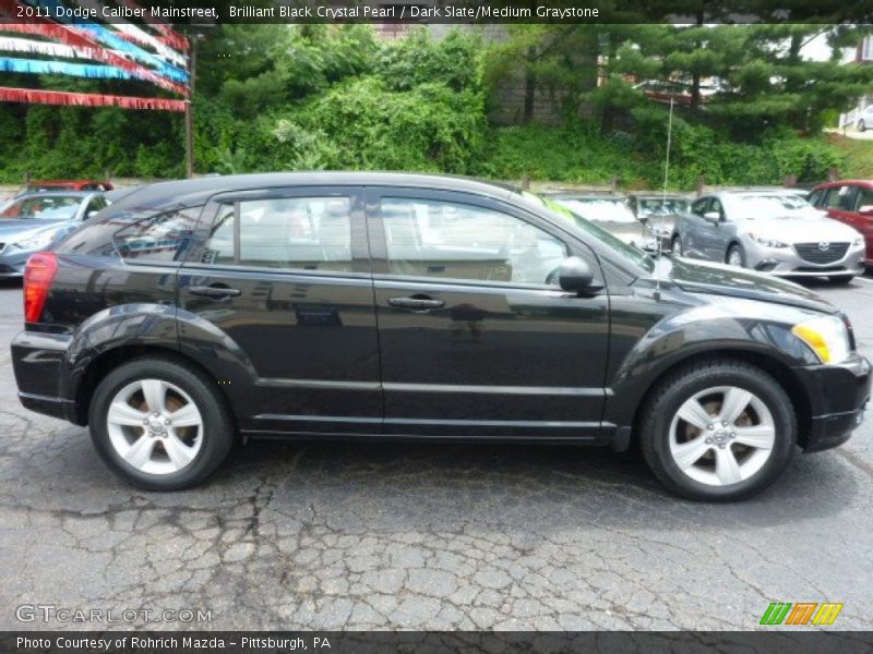 Brilliant Black Crystal Pearl / Dark Slate/Medium Graystone 2011 Dodge Caliber Mainstreet