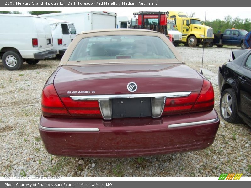 Dark Toreador Red Metallic / Medium Parchment 2005 Mercury Grand Marquis LS