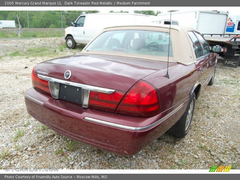 Dark Toreador Red Metallic / Medium Parchment 2005 Mercury Grand Marquis LS