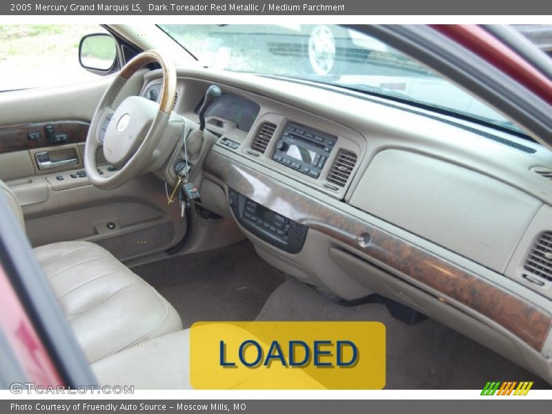 Dark Toreador Red Metallic / Medium Parchment 2005 Mercury Grand Marquis LS
