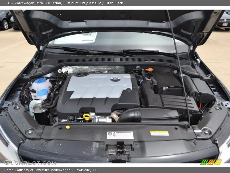 Platinum Gray Metallic / Titan Black 2014 Volkswagen Jetta TDI Sedan