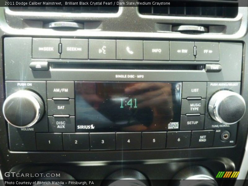 Brilliant Black Crystal Pearl / Dark Slate/Medium Graystone 2011 Dodge Caliber Mainstreet