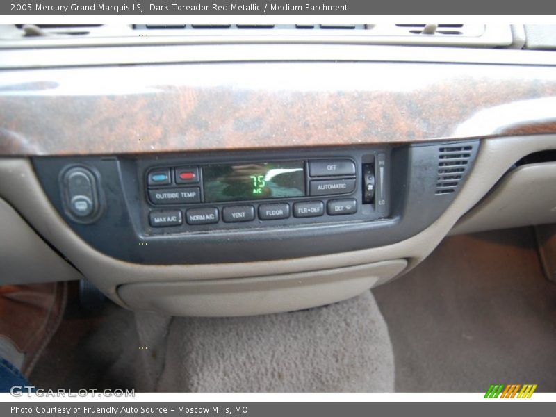 Dark Toreador Red Metallic / Medium Parchment 2005 Mercury Grand Marquis LS