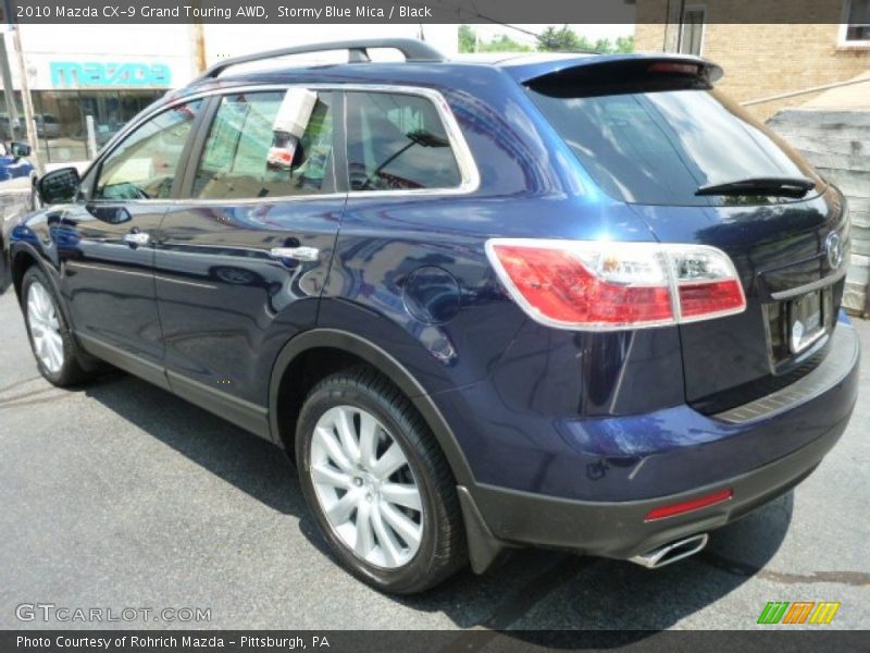 Stormy Blue Mica / Black 2010 Mazda CX-9 Grand Touring AWD