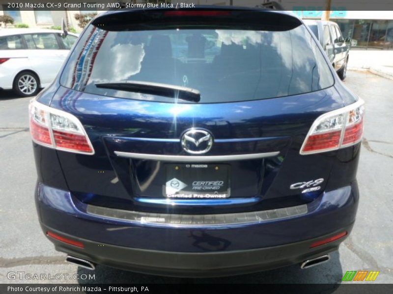 Stormy Blue Mica / Black 2010 Mazda CX-9 Grand Touring AWD