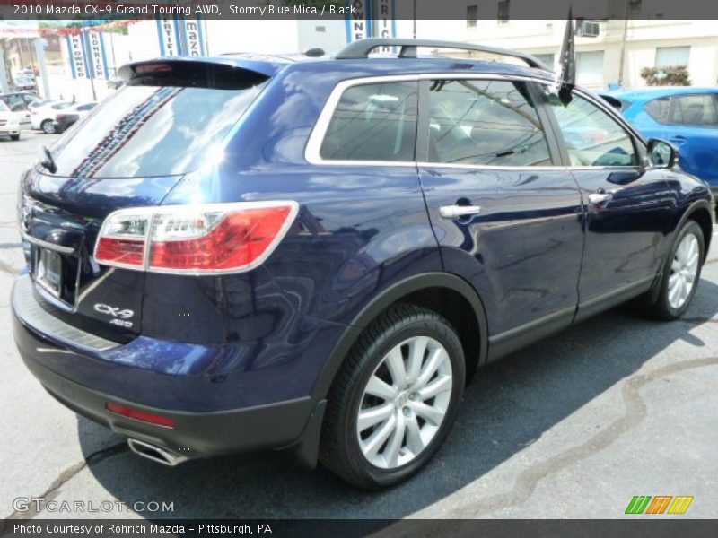 Stormy Blue Mica / Black 2010 Mazda CX-9 Grand Touring AWD