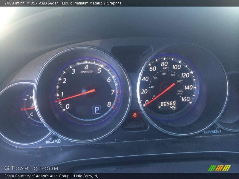Liquid Platinum Metallic / Graphite 2008 Infiniti M 35x AWD Sedan
