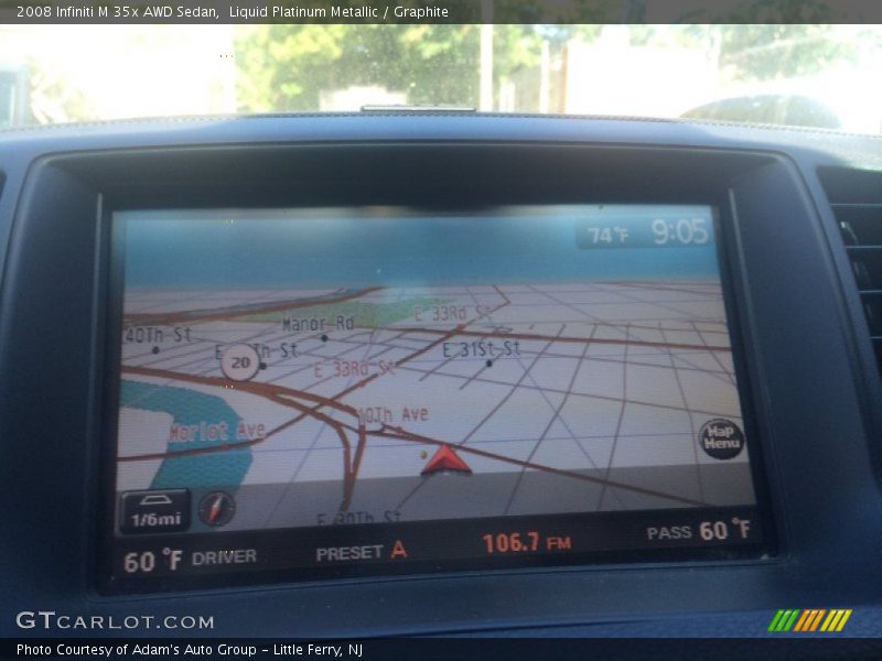 Liquid Platinum Metallic / Graphite 2008 Infiniti M 35x AWD Sedan