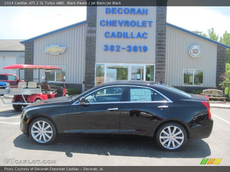 Black Raven / Jet Black/Jet Black 2014 Cadillac ATS 2.0L Turbo AWD