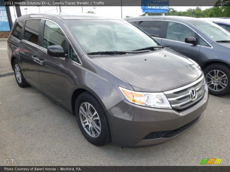 Smoky Topaz Metallic / Truffle 2011 Honda Odyssey EX-L