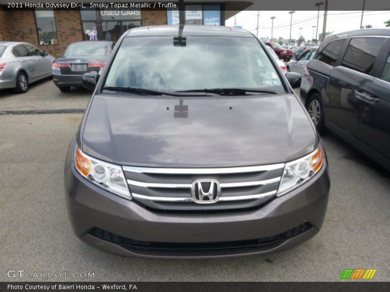 Smoky Topaz Metallic / Truffle 2011 Honda Odyssey EX-L