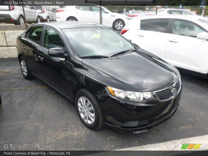 Ebony Black / Black 2012 Kia Forte EX