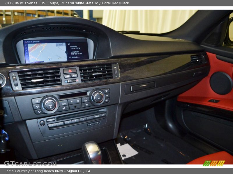 Mineral White Metallic / Coral Red/Black 2012 BMW 3 Series 335i Coupe