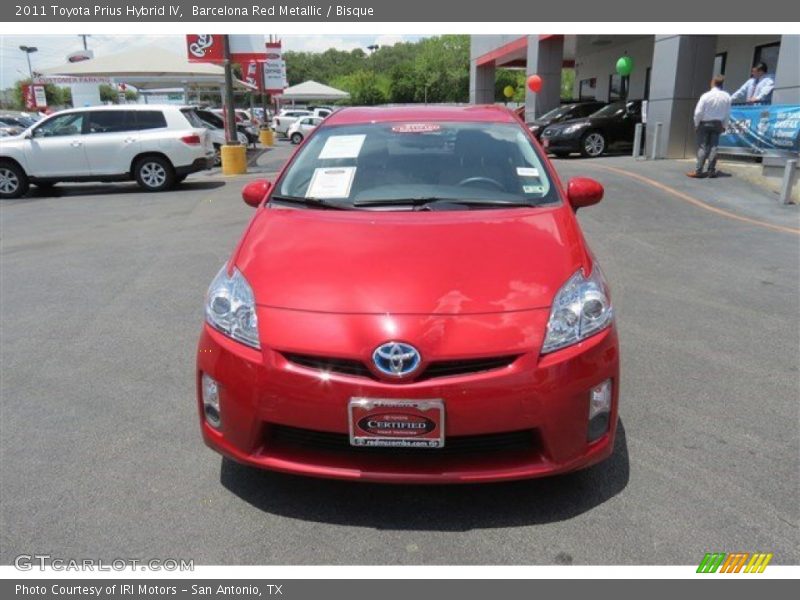 Barcelona Red Metallic / Bisque 2011 Toyota Prius Hybrid IV
