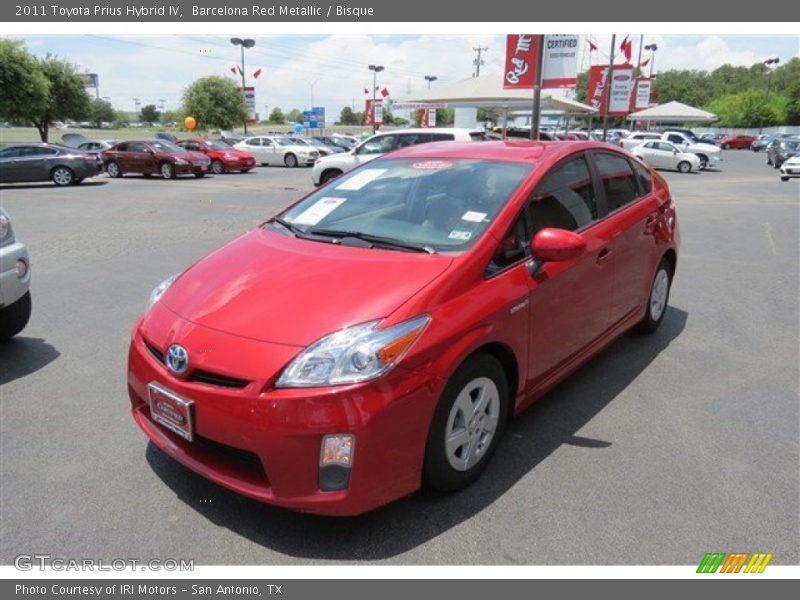 Barcelona Red Metallic / Bisque 2011 Toyota Prius Hybrid IV