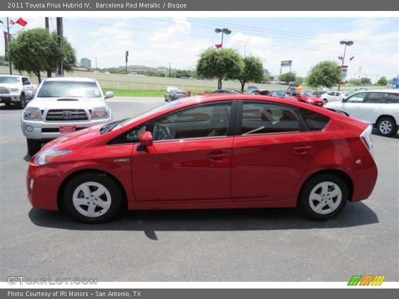 Barcelona Red Metallic / Bisque 2011 Toyota Prius Hybrid IV