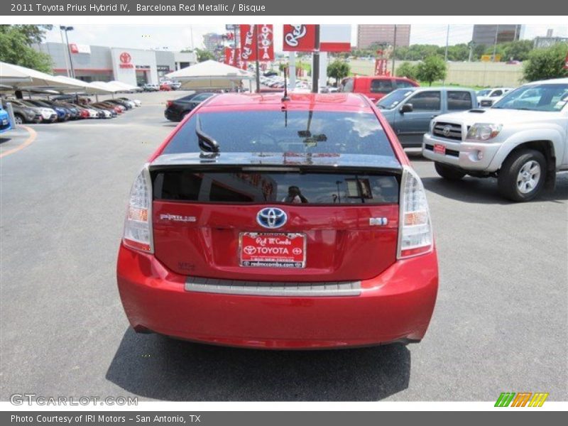 Barcelona Red Metallic / Bisque 2011 Toyota Prius Hybrid IV