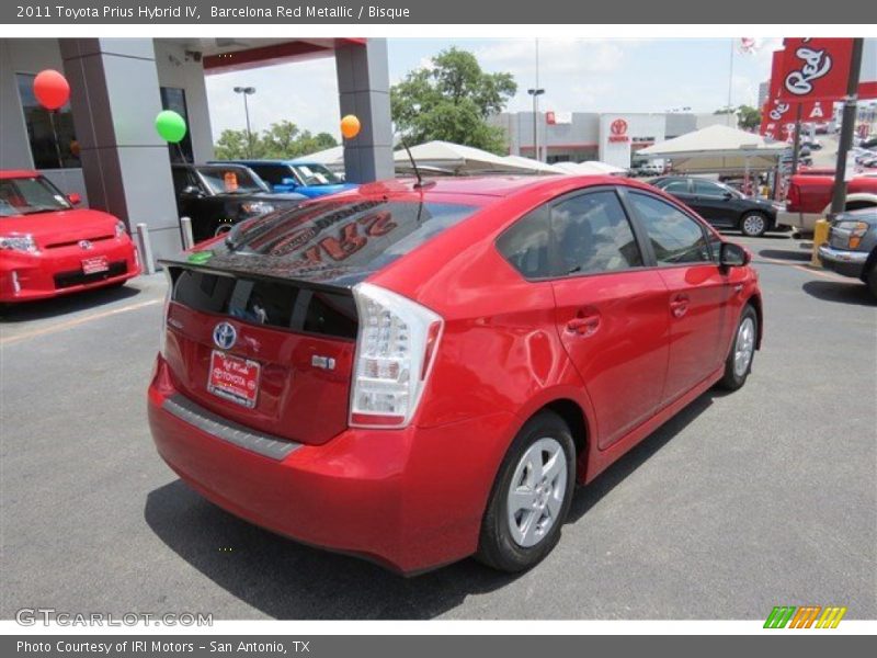 Barcelona Red Metallic / Bisque 2011 Toyota Prius Hybrid IV