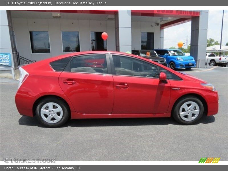 Barcelona Red Metallic / Bisque 2011 Toyota Prius Hybrid IV
