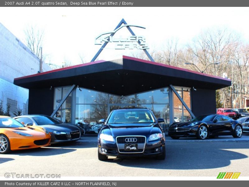 Deep Sea Blue Pearl Effect / Ebony 2007 Audi A4 2.0T quattro Sedan