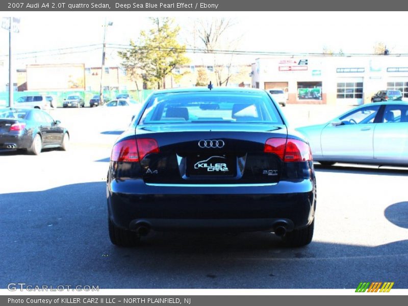 Deep Sea Blue Pearl Effect / Ebony 2007 Audi A4 2.0T quattro Sedan