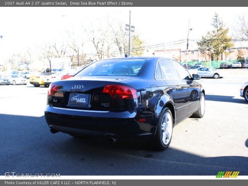 Deep Sea Blue Pearl Effect / Ebony 2007 Audi A4 2.0T quattro Sedan
