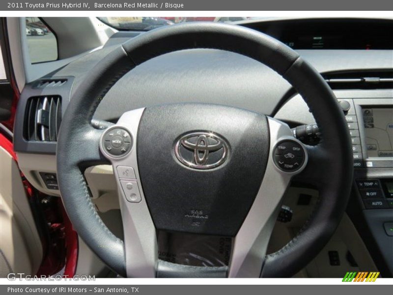 Barcelona Red Metallic / Bisque 2011 Toyota Prius Hybrid IV