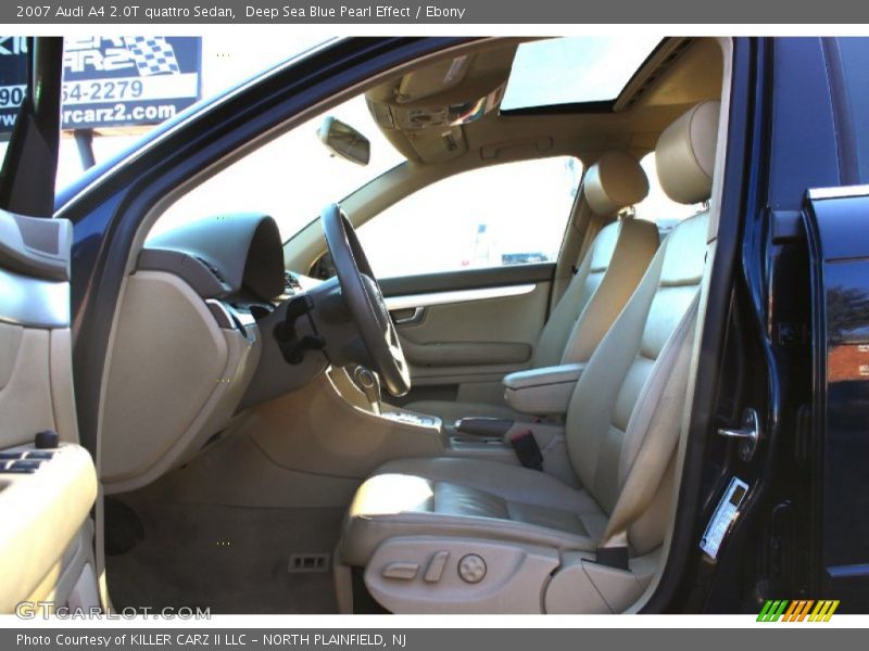 Deep Sea Blue Pearl Effect / Ebony 2007 Audi A4 2.0T quattro Sedan