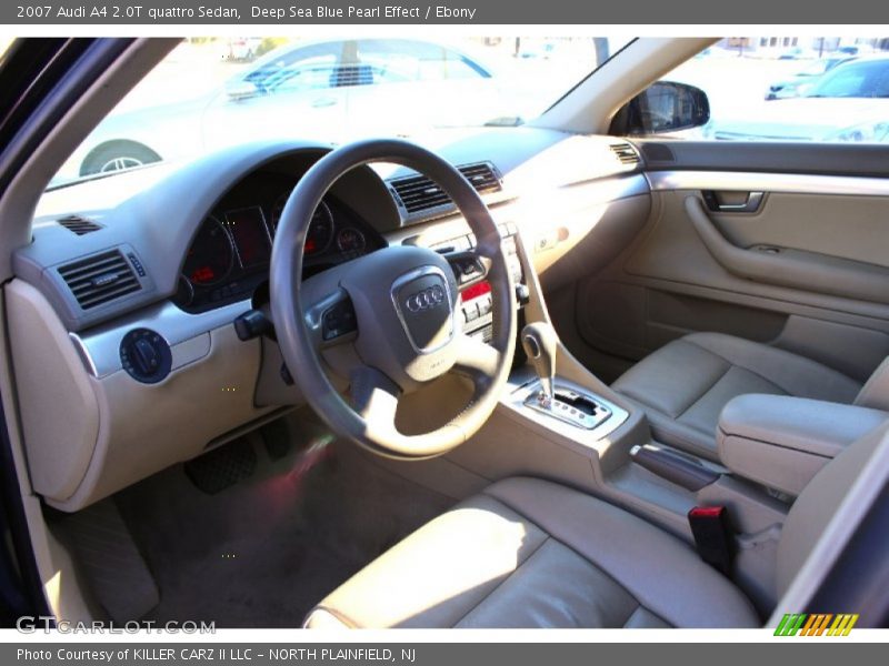 Deep Sea Blue Pearl Effect / Ebony 2007 Audi A4 2.0T quattro Sedan