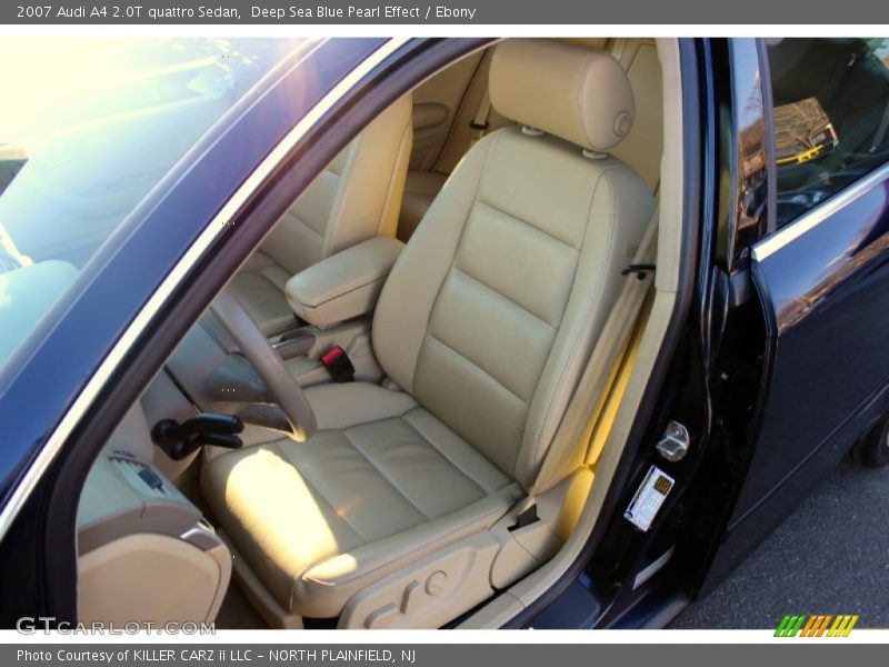 Deep Sea Blue Pearl Effect / Ebony 2007 Audi A4 2.0T quattro Sedan