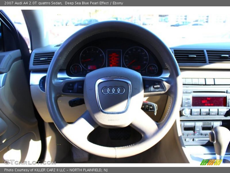 Deep Sea Blue Pearl Effect / Ebony 2007 Audi A4 2.0T quattro Sedan