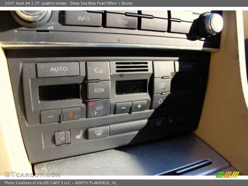 Deep Sea Blue Pearl Effect / Ebony 2007 Audi A4 2.0T quattro Sedan