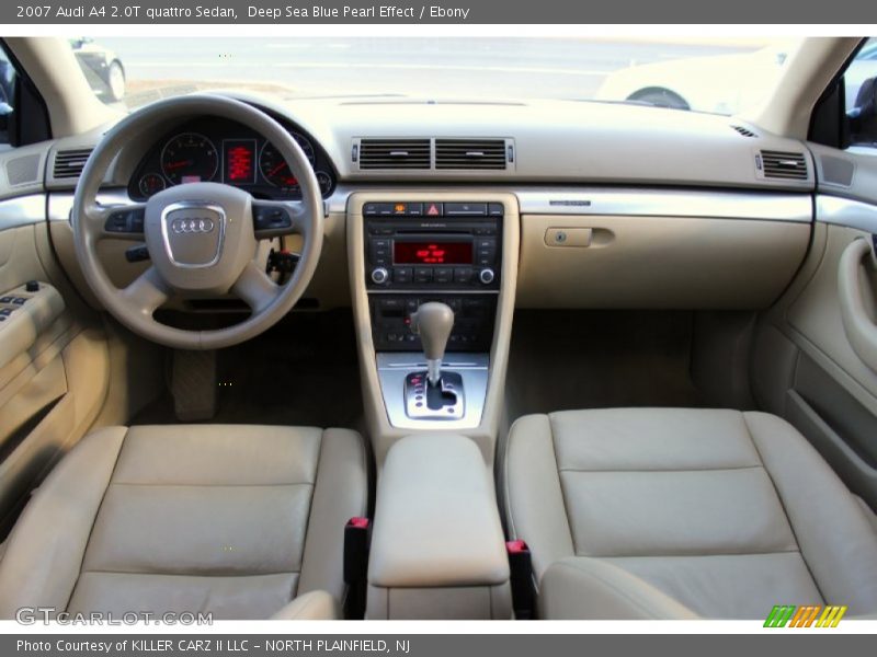 Deep Sea Blue Pearl Effect / Ebony 2007 Audi A4 2.0T quattro Sedan