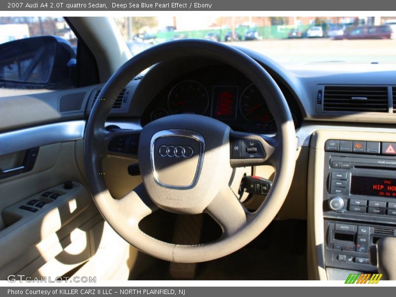 Deep Sea Blue Pearl Effect / Ebony 2007 Audi A4 2.0T quattro Sedan