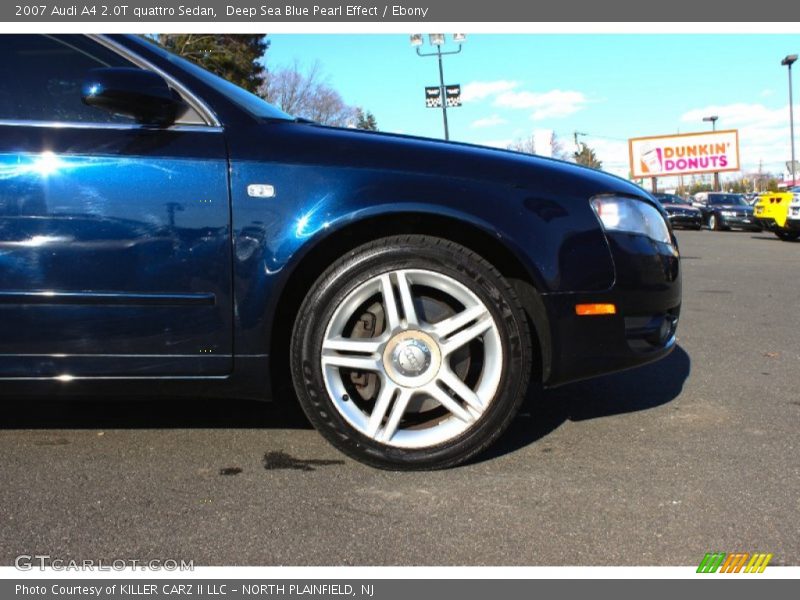 Deep Sea Blue Pearl Effect / Ebony 2007 Audi A4 2.0T quattro Sedan