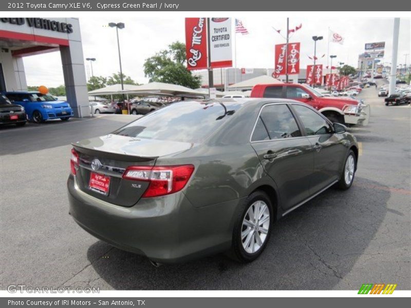 Cypress Green Pearl / Ivory 2012 Toyota Camry XLE V6