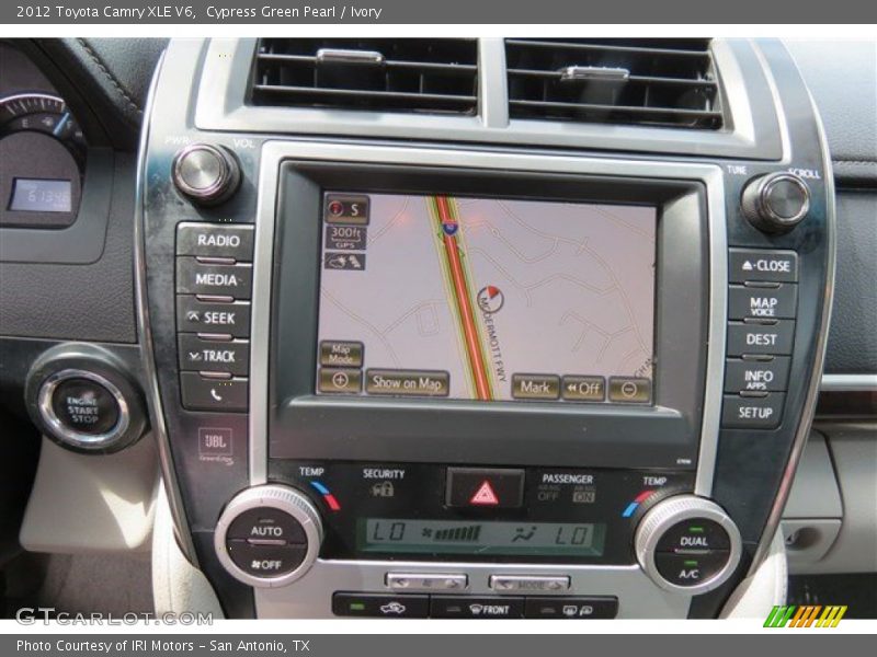 Cypress Green Pearl / Ivory 2012 Toyota Camry XLE V6