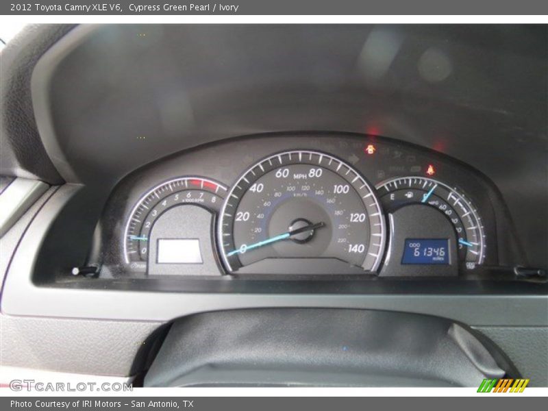 Cypress Green Pearl / Ivory 2012 Toyota Camry XLE V6