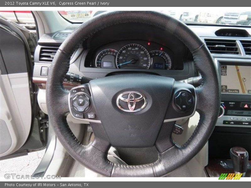 Cypress Green Pearl / Ivory 2012 Toyota Camry XLE V6