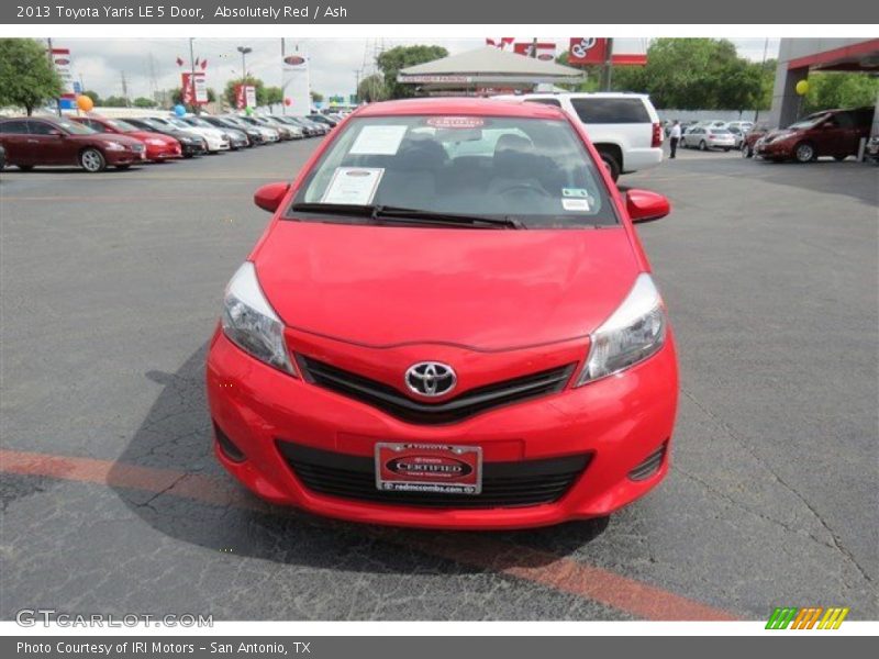 Absolutely Red / Ash 2013 Toyota Yaris LE 5 Door
