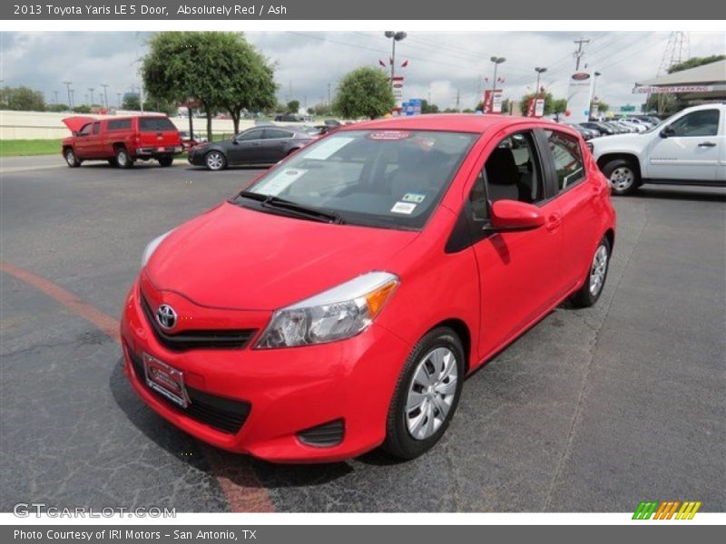 Absolutely Red / Ash 2013 Toyota Yaris LE 5 Door