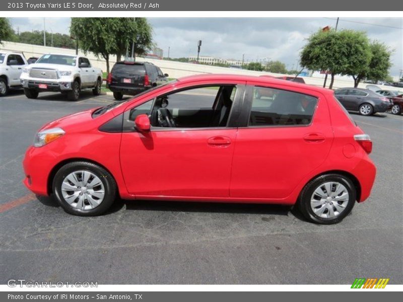 Absolutely Red / Ash 2013 Toyota Yaris LE 5 Door