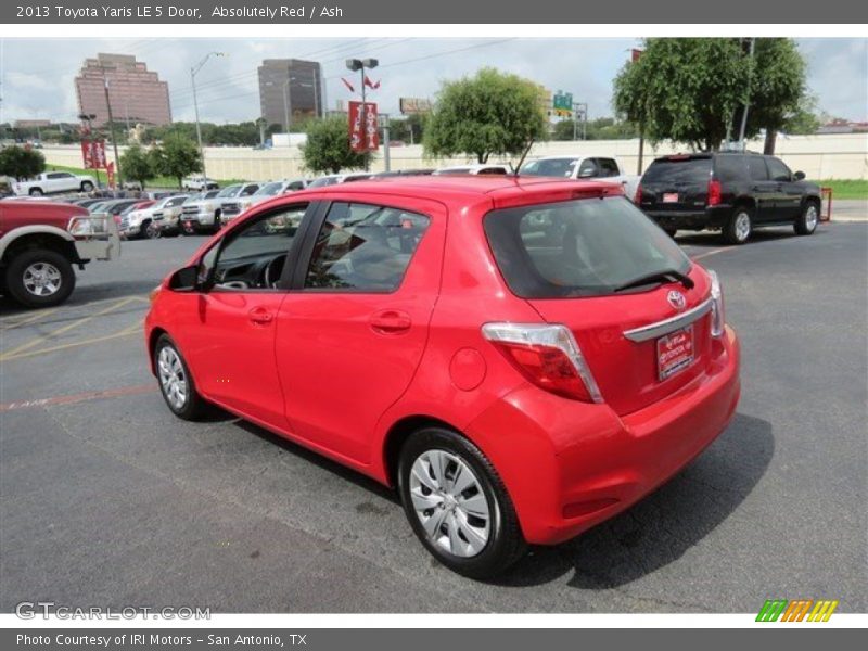 Absolutely Red / Ash 2013 Toyota Yaris LE 5 Door