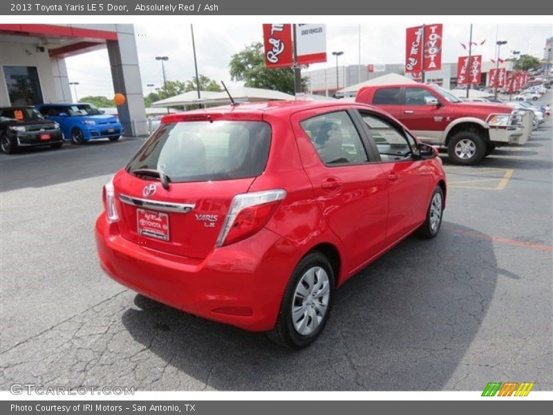 Absolutely Red / Ash 2013 Toyota Yaris LE 5 Door