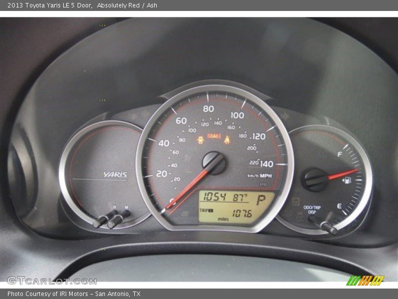 Absolutely Red / Ash 2013 Toyota Yaris LE 5 Door