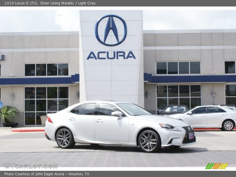 Silver Lining Metallic / Light Gray 2014 Lexus IS 250