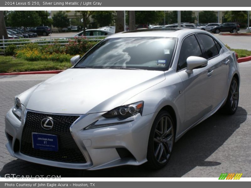 Silver Lining Metallic / Light Gray 2014 Lexus IS 250